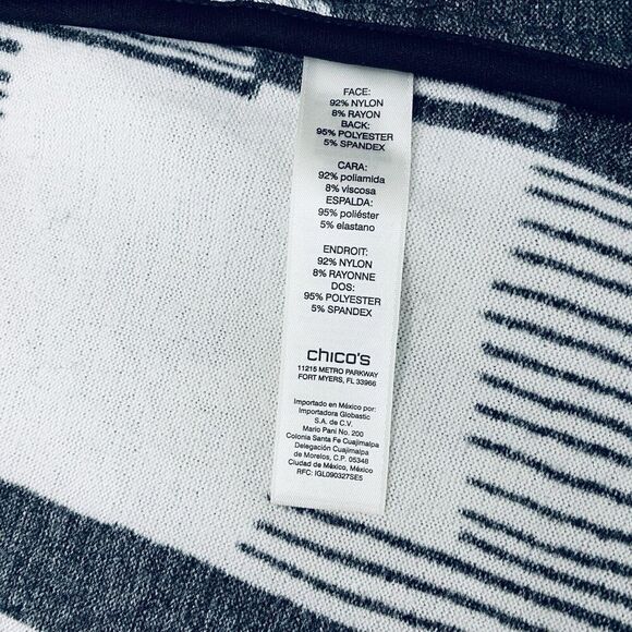 NEW Chico’s Womens Lace Overlay Jenna Vest Black Gray Open Front Vest Size 1/Med - Picture 6 of 16